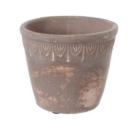 Obal cement brown d13.5*h11.5cm