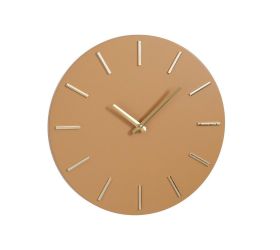 Hodiny brixen nástenné hodiny 35,5x4cm hliníkové hnedé