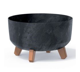 Dgrl240le kvetináč gracia low beton antracit 23,5xh15,5cm 3,8l