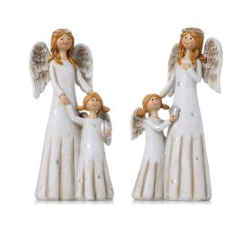 Anjelici bie/béž/str mix/2 poly 6,5*4*15,5cm