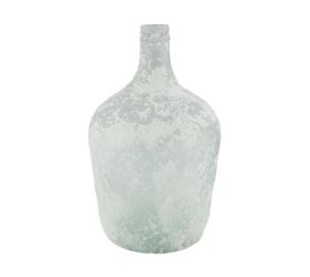 Fľaša sklo recyk. 18x18xv30cm