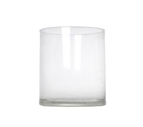 Váza valec v12/pr.15cm sklo trans.c/v  /cil-h150-d120