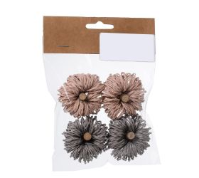 Tekvice drevo šed/ruž v sáčku s/4 5x5x3cm