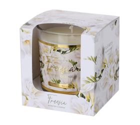 Voň.v skle flores biely 9x8cm