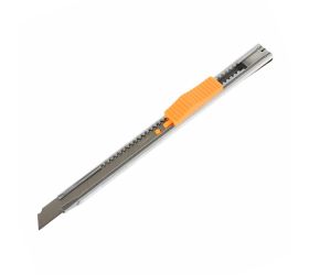 Nôž lámací 9mm s tlačítkom, nerez telo, 1xčepel/ks