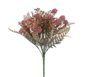 Zeleň drob. kvety, echinops zeleno-fialový metal 38 cm