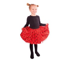 Detská sukňa tutu lienka s bodkami