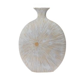 Váza polyrez m 28x12x38cm biela