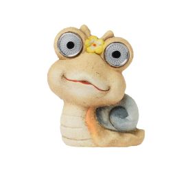 Slimák solar keramika 10,5x8x12cm