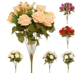 Kytica ruža biela, drob.kvety, zeleň 6f