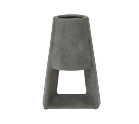 Váza keramika m 17x13,5x26cm sivá