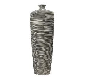 Váza polyrez m 18x10x50cm bieločierna