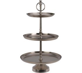 Etaźér 3 posch. 30x50cm strieborný //a67101540