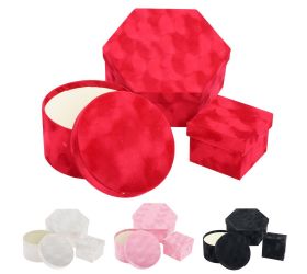 Darčeková krabička na kvety 23.5x21x11/17.5x10/11x11x8.5cm s/3 mix f