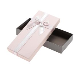 Darčeková krabička obdĺžnik mašľa 24,5x11,5x4cm fialová