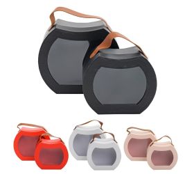 Darčeková krabička na kvety s/2 mixf 21x17.5x10/17x14.2x8.5cm