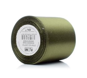 Saten stuha 64mm/10m farba 110 tm..zelená