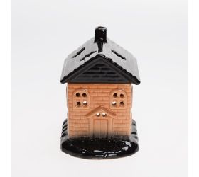 Aromalampa domček porcelán 8x15cm hnedý