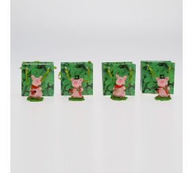 Prasiatka mini v taške ruž/zel mix/4 poly 3*3*4,5cm