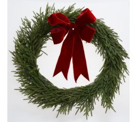 Veniec čečina, červ. mašla zamat 85cm