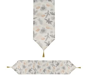 Štóla na stôl čečinka,šiška kré/zel/zla 30*150cm