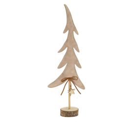 Strom bl. hnedý um.koža/drevo 12*7,5*37,5cm
