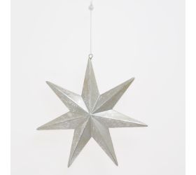 Záves hviedza strieborná drevo 21,5*21*4cm