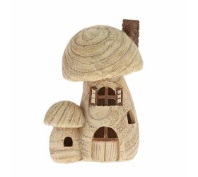 Domček hríby poly led 15,2*12*21,2cm