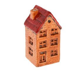 Domček čer/ora led porcel. 5*5,2*10cm