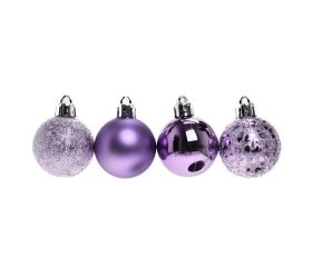 Gule plast. fialové lesk/mat/piesk/mraz s/8 8cm