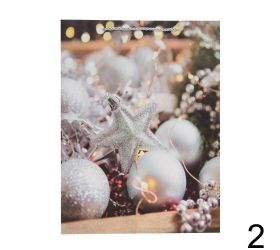 Darčeková taška vianoce gliter 40*30*12cm