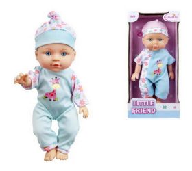 Bábätko 28cm tvrdé telo s oblečkom