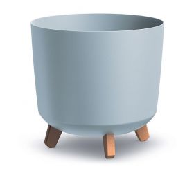 Dgtl300l kvetináč gracia tubus na nohách šedý 29,8xv28,5cm