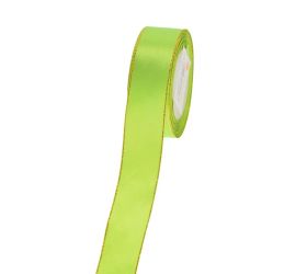 Stuha zlatá niť 2,5cmx20y jabl zelená