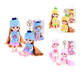 Prívesok na klúče bábika mix dekor/ks