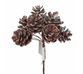 Zápich šišky hne/bie plast /8 12cm