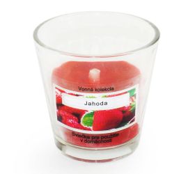 V4-číra v skle soj.vosk s paraf.jahoda