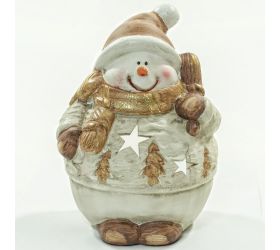 Snehuliak na čajovku biely  super cena