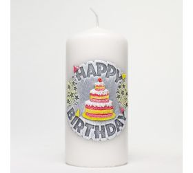 Happy birthday val.70/150 sivý