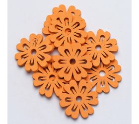 Výrez kvietky oranž. 3cm s/40