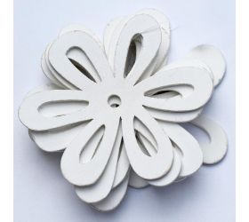 Výrez kvietky biele 7cm s/10