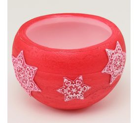 Hviezdy lamp.okrúhly červený