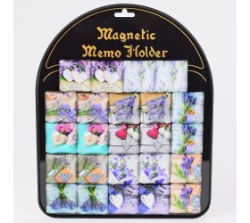 Magnetka levanduľa mix 4x4x1,4cm/24pcs