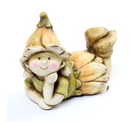 Víla ležiaca natural teracota 7,5x13,5x11cm