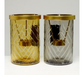 Svietnik na čajové svieč 15cm 2ass gr