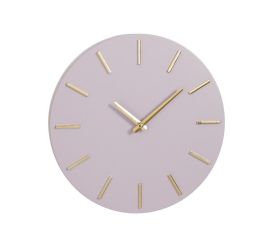 Hodiny brixen nástenné hodiny 35,5x4cm hliníkové sivo-fial.