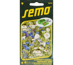 Kvetinový koberec modrobiele nebo 6g