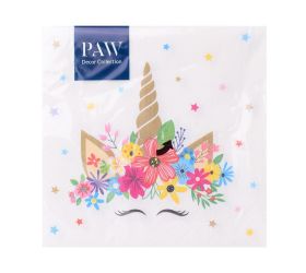 Sdl139100 servítky unicorn party 3vrs/33x33cm 20ks