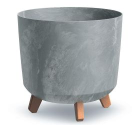 Dgtl300le kvetináč gracia tubus na nohách beton šedý 29,8xv28,5cm