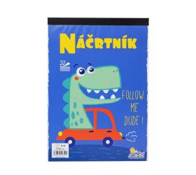 Pevná cena náčrtník a4 20 listový